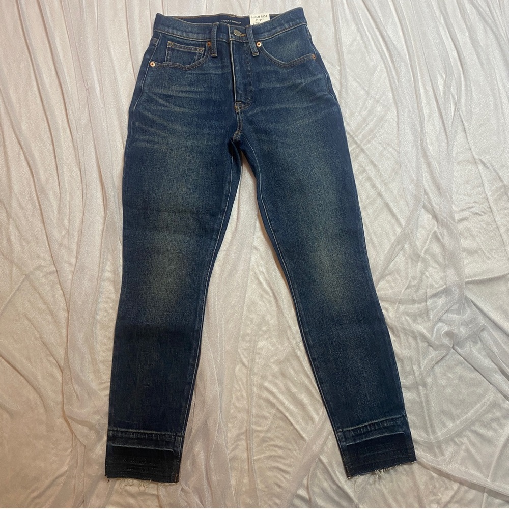 Lucky Brand Bridgette High Rise Skinny Jeans Size 2/26 Dark Wash NWT